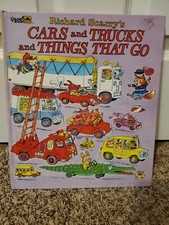 Cars and Trucks and Things That Go Richard Scarry 1998 Hardcover Oversize Book