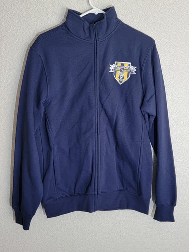 Lamorinda water polo club sport sweater mens size large long sleeve patch blue