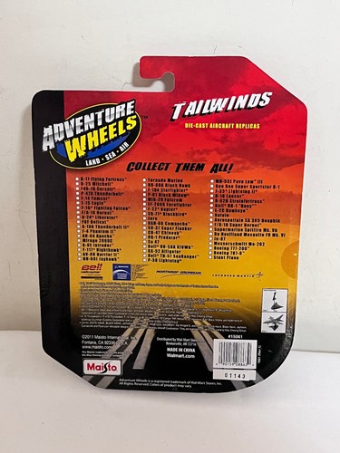 Maisto Adventure Wheels Tailwinds Model Zero Die-Cast Aircraft Replica - Picture 10 of 11