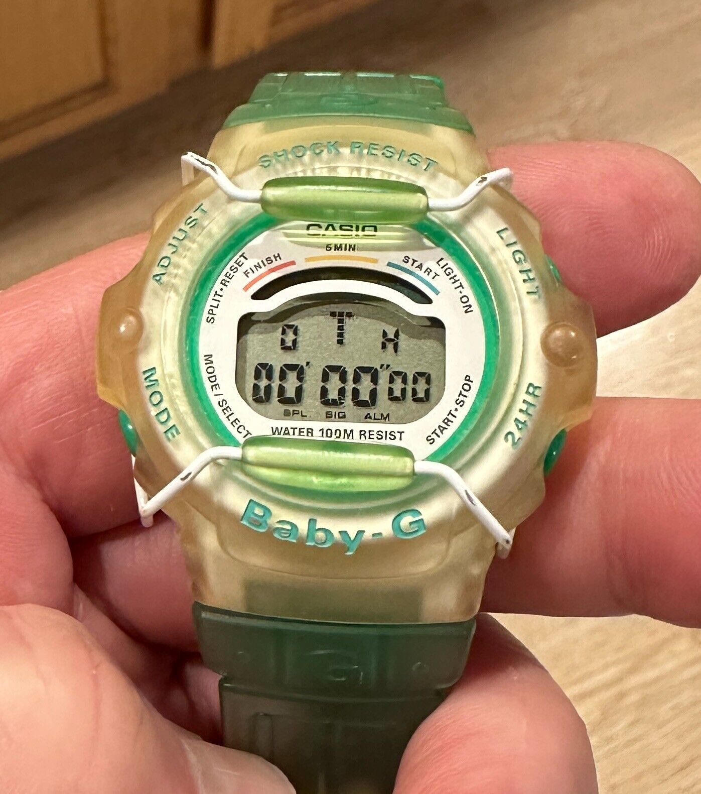 Megalopolis Løft dig op I hele verden Rare CASIO BABY-G SHOCK BG-201-3VT (1522) CLASSIC DIGITAL DISPLAY WATCH |  eBay