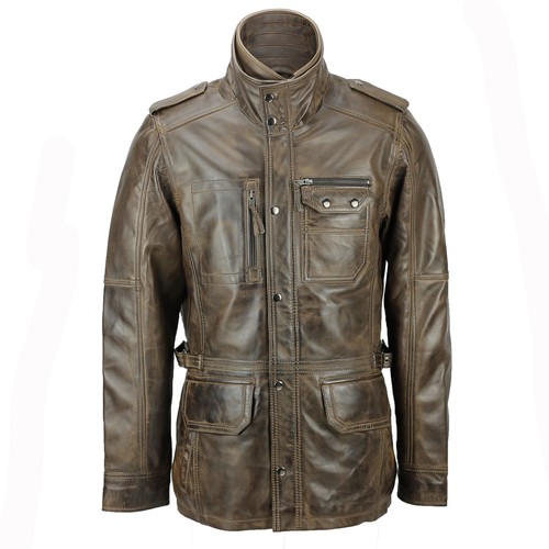 XPOSED Mens Real Leather Vintage Smart 