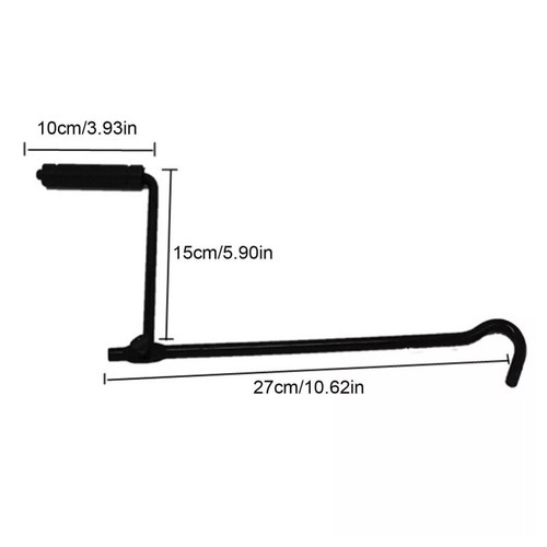 Folding Scissor Auto Tire Car Wheel Jack Crank Lever Handle Lift Rod Repair Tool - Picture 4 of 11