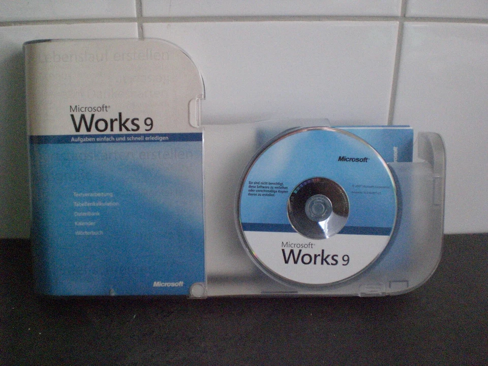 Microsoft Works 9.0 deutsch Artikeln. X13-65097-01 Box Version Windows - Bild 3 von 4