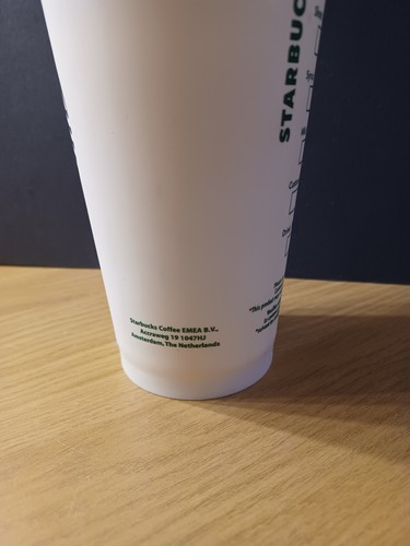 Starbucks Wiederverwendbare Tasse weiß 16 Unzen/473ml GRANDE mit Deckel NEU - Bild 5 von 7