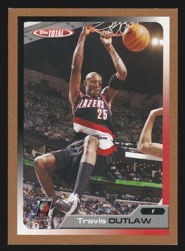 2005-06 Topps Total Gold #142 Travis Outlaw #d 06/10