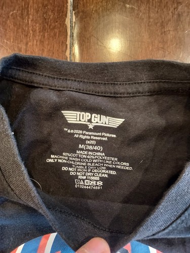 Top Gun Maverick Movie Flim Long Sleeve T-shirt Men's Medium Black - Picture 4 of 7