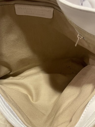 ROBERTA GANDOLFI ITALY White Perforated Leather Shoulder Tote ~ EUC - Picture 15 of 17