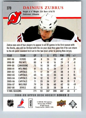 2008-09 Upper Deck 08 UD Series 2 NHL Hockey Cards (251-500) - U-Pick From List - Picture 237 of 393