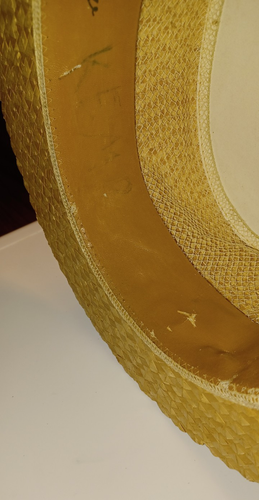 Vintage BOATERS STRAW HAT Made in JAPAN Size 7 1/8 - Picture 8 of 17