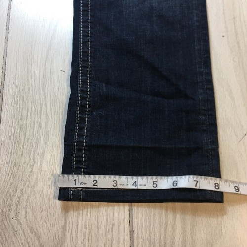 Miss Me Jeans Women 31x29 Blue Mid Rise Easy Straight Denim Pocket Bling - Picture 9 of 11