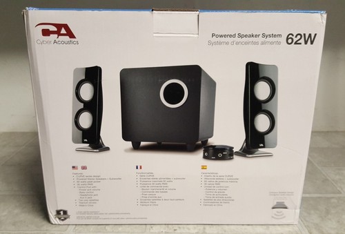 OPEN BOX Cyber-Acoustics CA-3610 Powered Speaker System 62W (READ) - Picture 3 of 7