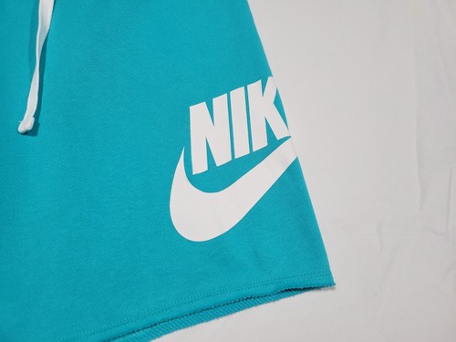 Nike Mens Sportswear Alumini Shorts Soft French Terry DX0502-345 Teal Blue - Picture 2 of 15