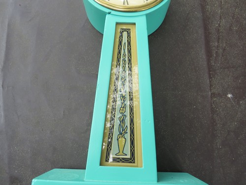 Vintage Telechron Electric Banjo Wall Clock Working Reverse Painting - Picture 5 of 8