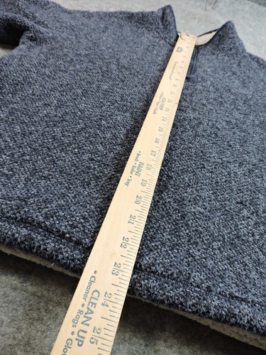 Orvis Herren Medium Brighton Sherpa gefüttert meliert blau Pullover Pulli Sweater - Bild 12 von 13