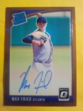 MAX FRIED SSP AUTO 2018 Donruss BRONZE HOLO PRIZM Optic Rated Rookie RC GEM 