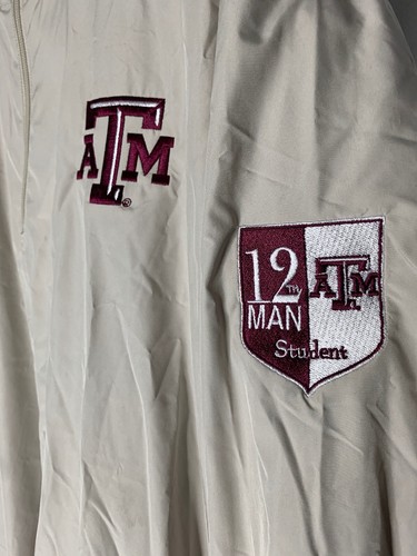 Callaway Golf X Series Texas A&M Beige 1/4 Zip Pullover Lined Jacket XL Aggies - Picture 3 of 7