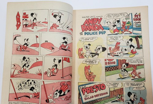 Cachorros de policía Dell cómic cuatro colores ANDY PANDA #216 Walter Lantz 1949 - Imagen 4 de 7