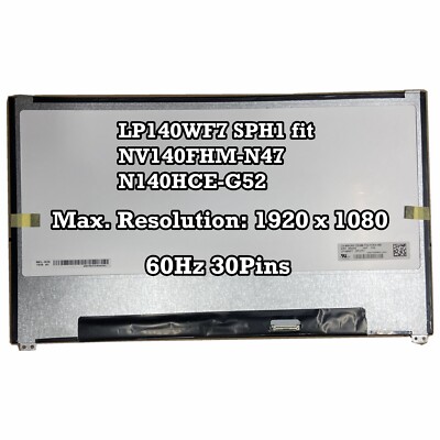 14  LCD Bildschirm Ersatz B140HAN03.3 für Dell Latitude 7480 7490