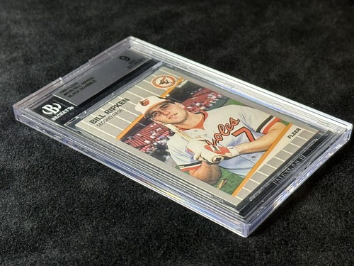 1989 Fleer #616 Bill Ripken BGS 9 (NEUWERTIG) - Baltimore Orioles - schwarz kribbeln - Bild 3 von 11