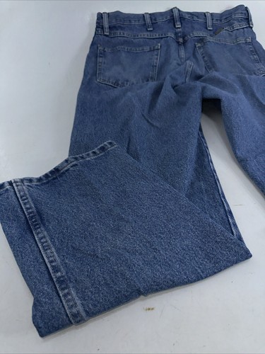 Jeans rectos Rustler para hombre etiqueta 36x29 azul denim usados - Imagen 9 de 13