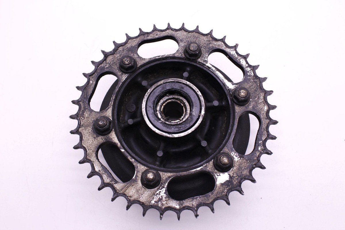 95 KAWASAKI NINJA ZX6R OEM REAR BACK SPROCKET CARRIER HUB R9