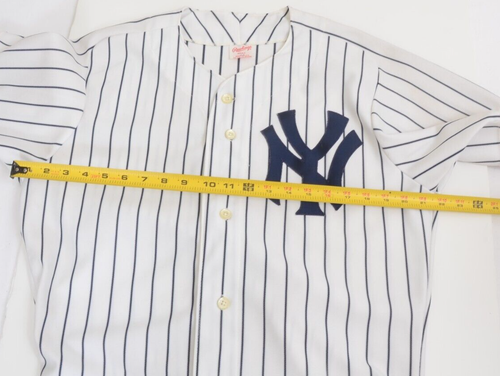 VTG 90s NEW YORK YANKEES Adult 42 Rawlings Authentic MLB Jersey Made USA - Picture 7 of 13