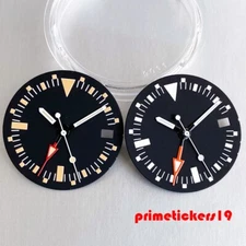 Fit NH34 29mm Watch Dial+Hands Set Lume for GMT Watch Mod Parts Date Sterile