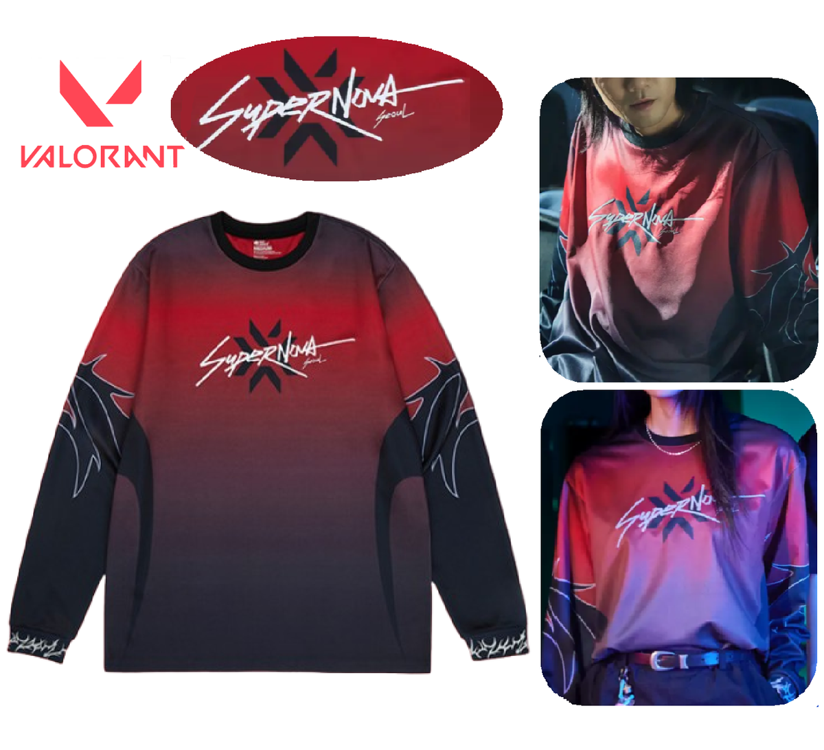 VALORANT Champions 2024 SUPERNOVA Dry Fit Long Sleeve Jersey