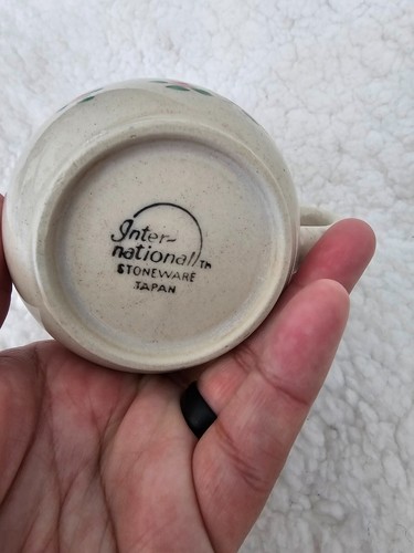 Tazza Vintage Internazionale Gres Cuore Terra Villaggio 3'' Giappone Caffè Tè Tazza - Foto 9 di 10
