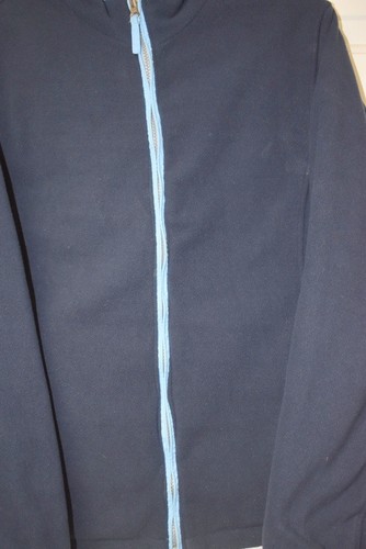 Athletic Works Jacket Women XL 16/18 Coat Blue Quilted Reversible Fleece - Picture 8 of 10