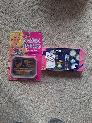 Vtg Jewel Secrets And Pretty TREASURES Barbie Doll NIB 1986 1995 Lot