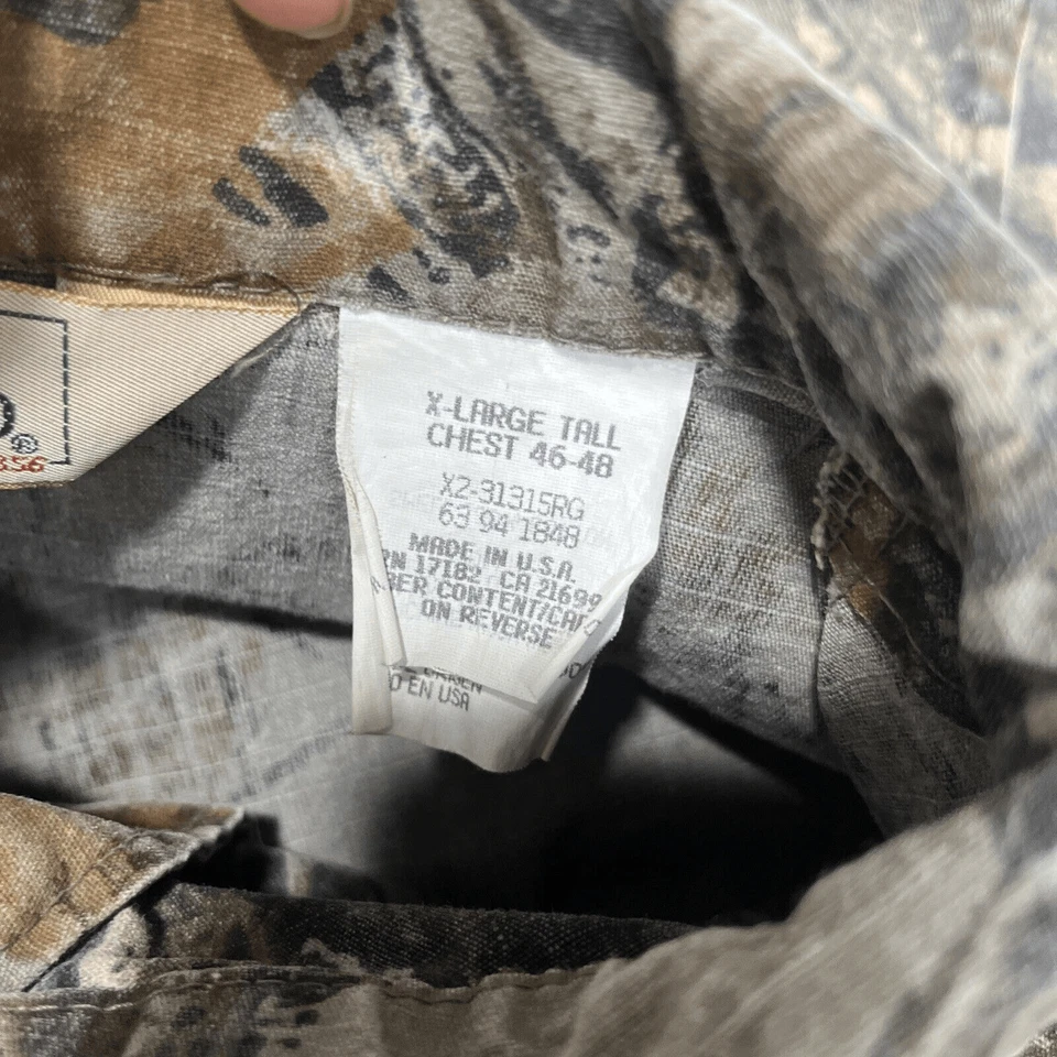 Vtg 90s Redhead Hunting Ripstop Fabric Coveralls Camo Non-Insulated Made in USA - Image 4 of 4