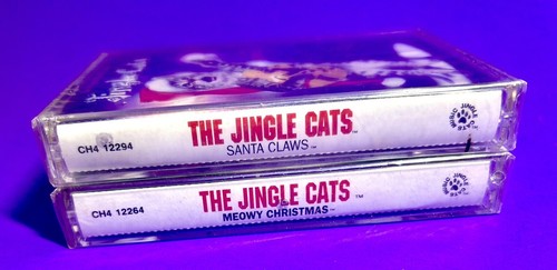 2 Cassette Tapes • (Both Sealed) Santa Claws & Meowy Christmas • 1993, 1994 NEW! - Picture 2 of 5