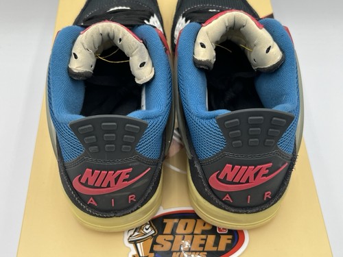 Nike Air Jordan 4 Retro Union Off Noir 2020 Size 7.5 Authentic Rare Used OG - Picture 6 of 12