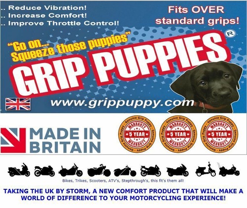 Grip Puppies Handlebar Covers Slip Over Grips Foam For Ducati Motorcycles - Picture 3 of 6