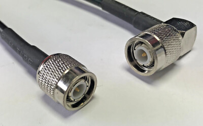 TNC Male Angle to TNC Male RG8X Low Loss Coax Cable Pick Lot Length USA