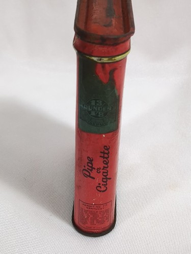 Vintage Union Leader Smoking Tobacco Vertical Pocket Tin - Picture 4 of 6
