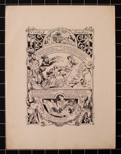 Asociación académica motivo colección gráficos estudiante histórico Berlín alrededor de 1890 - Imagen 2 de 7