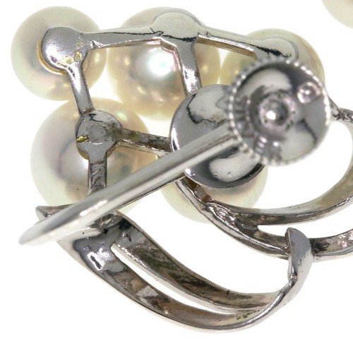 Pendiente MIKIMOTO Perla Perla Plata - Imagen 5 de 6