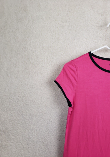 Calvin Klein Girls Dress Extra Large Pink Rayon Blend Short Sleeve T-Shirt Fit - Picture 2 of 17