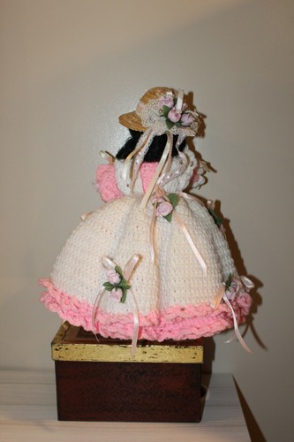 Doll with Pink Crochet Dress - Picture 6 of 12
