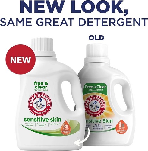 ARM & HAMMER Sensitive Skin Free & Clear Flüssigwaschmittel Seife, 105 Ladungen - Bild 2 von 2