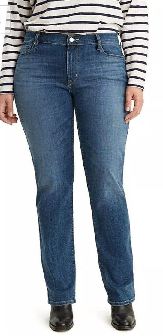 Levi's Women's Plus Size Classic Straight Mid Rise Jeans -23648