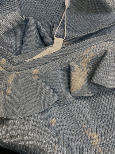 Zimmermann Women's Blue Waverly Frill V-Neck Tank Top Size 3 - Picture 3 of 4
