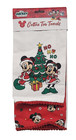 Disney Mickey & Friends Cotton Tea Towel Set Festive HoHoHo Design