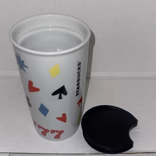 2018 Brand New Starbucks Las Vegas Ceramic 777 Tumbler Travel Mug With Box 10 oz - Picture 6 of 8