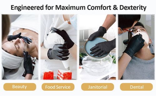 50pc Disposable Nitrile Exam 3-mil Latex Free Medical Cleaning Food-Safe Gloves - Bild 13 von 69