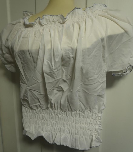 ethnic GREECE EMBROIDERED Karmet BOHO Peasant Shirt Blouse Top gypsy traditional - Picture 8 of 8