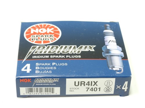 4-Pack Genuine NGK UR4IX (7401) Iridiumix Iridium Spark Plugs - Picture 1 of 2