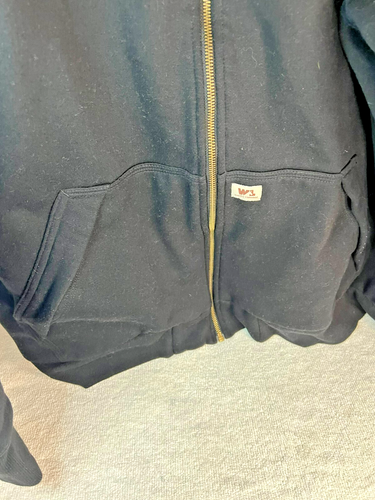 Wells Lamont Full Zip Work Fleece Thermal Lined Hooded Hoodie Sweatshirt 3XL Blk - Picture 6 of 11